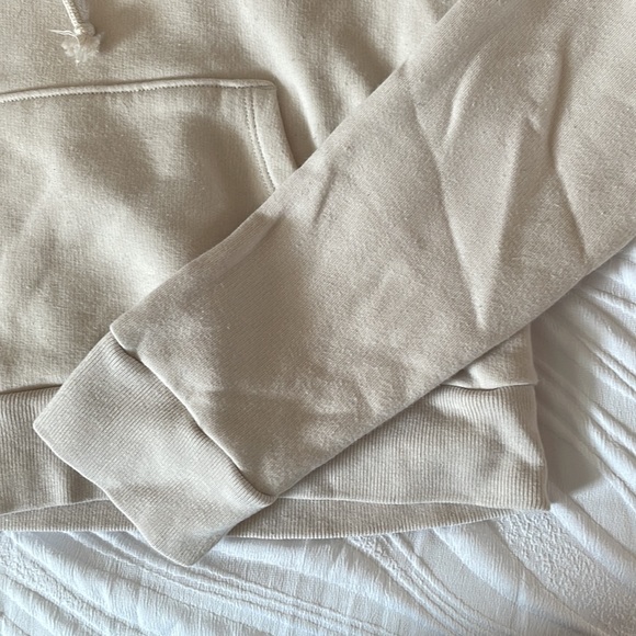 Sunday Best Cropped Cream Hoodie - Picture 2 of 5